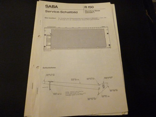 Original service manual saba - service,