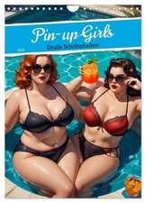 Pin-up Girls - Dralle Schönheiten (Wandkalender 2026 DIN A4 hoch), CALVENDO Mona