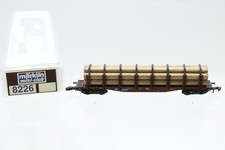 Z Märklin mini-club 8226 Langholzwagen Doppelrungenwagen Güterwagen DC OVP N108