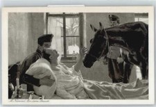 50719826 - M.Kurzweil , Ein lieber Besuch , Pferd bei Verwundeten Kuenstler