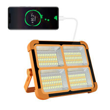 1500W LED Arbeitsleuchte Akku Aufladbar 4 Lichtmodi Solar Baustrahler Flutlicht