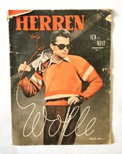"Herren in Wolle" Magazin Süd-West Verlag, Strickanleitung Handarbeit Vintage
