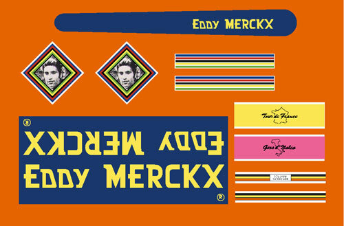 Eddy merckx aufkleber set - eddy,