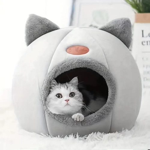 Kleine katzen höhle grau - kleine, katzen-höhle