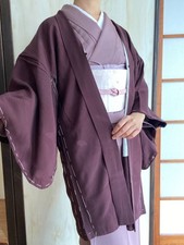 Vintage seiden haori - haori, braun