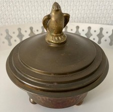 Messingdose mit Deckel und