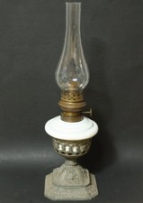 Alte Petroleumlampe Tischlampe Petroleum Lampe Lampen Jugendstil Art Nouveau RAR