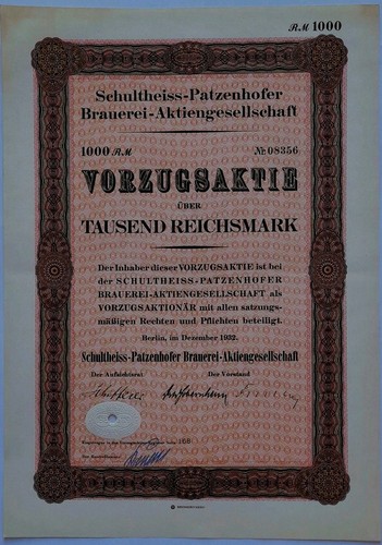 Historische aktie - ,