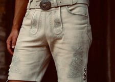 Lederhose Herren Antik Braun