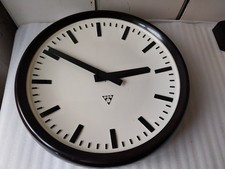 Pragotron PV42 / 1974  Industrieuhr, TOP Zustand m.Quartz Uhrwerk 1xAA Batterie