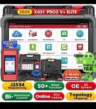 LAUNCH X431 PRO3S+ ELITE PRO5 KFZ OBD2 Diagnosegerät ECU Coding Mit TOPOLOGY MAP