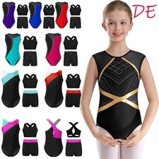 SMädchen Turnanzug Mit Kurzer