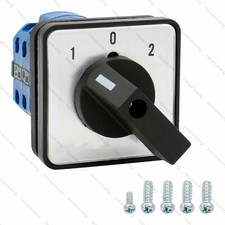 Umschalter 3 Position Drehschalter Nockenschalter 12 Klemmen Verriegelung.