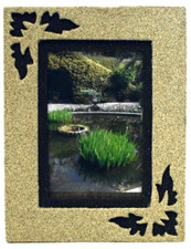 Bilderrahmen Schmetterling sandbeschichtet Fotorahmen Deko Foto Rahmen Butterfly