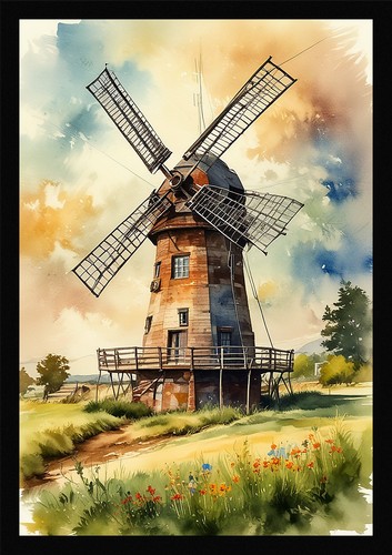 Nostalgische windmühle - nostalgische,