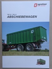 KRÖGER TAW 20 / TAW 30 Tandem Tridem Abschiebewagen Prospekt Traktor Schlepper