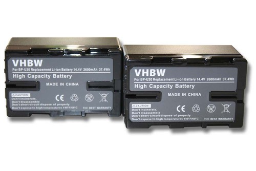 Akku für sony pmw - 2x,