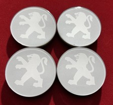 🟢 4x Peugeot Felgendeckel / Nabendeckel / Felgenkappen 60mm 🟢