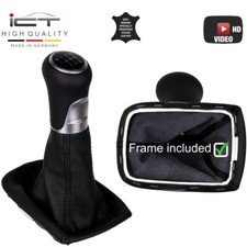 Neu ICT Schaltknauf Schaltsack+ Rahmen Leder für Volvo V50 04-13 A61