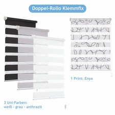 Doppelrollo Klemmfix ohne