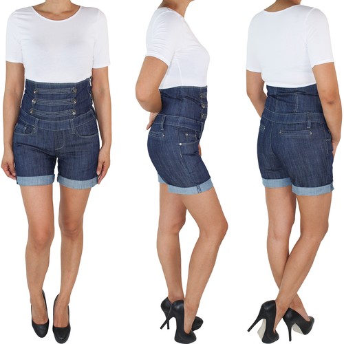 Damen high waist sommerhose - waist,