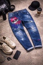 Ausgefallene Damen Jeanshose