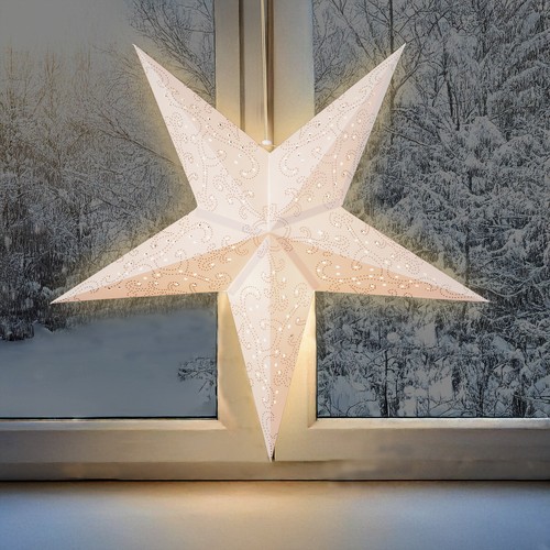 Led papier weihnachts stern - led,