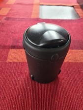 Auto Aschenbecher mit Deckel, schwarz, 10 cm