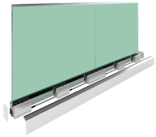 Ganzglasgeländer Balkongeländer Geländer ALU Modul  Terrassengeländer Selbstbau