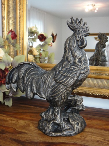 Hahn gockel eisenguss figur - hahn,