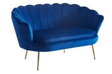 Muschelsofa aus Samt