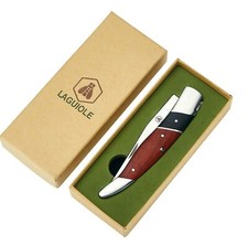Laguiole Taschenmesser Ebony Rosewood Klappmesser Jagdmesser Outdoor Neu!
