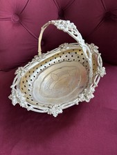 Alte Korbschale, Farbe Silber