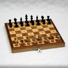 Vintage Schachspiel aus Holz