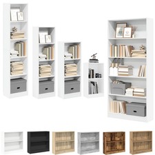 Bücherregal 2-5 Ablagen Küchenregal Standregal Büroregal Wohnregal Regal