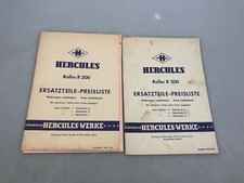 2x Hercules Roller R 200 Ersatzteile - Liste 1956/58 Motorrad Oldtimer /5