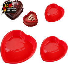 Herzbackform Silikon Groß