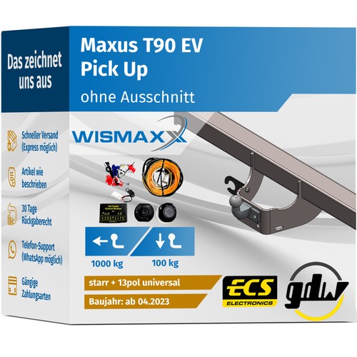 Anhängerkupplung für maxus - für,