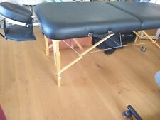 ZEN Rounded Corners Massageliege schwarz, mobil klappbar