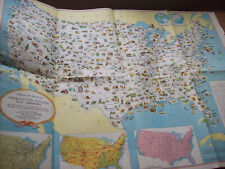 Illustrierte Karte der Vereinigten Staaten von Amerika BODENSCHÄTZE Produkte ..