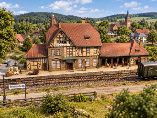 Diorama bahnhof schwarzburg - diorama,