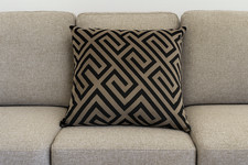 3x Samt Kissen Deko Geometrische Kunst 45x45 cm Zippi Design Samtkissen Luxus