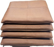 4 x Stuhlkissen Lederkissen