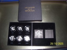 Frankreich Set Les valeurs de la republique Gedenkmünzen Silber 2013