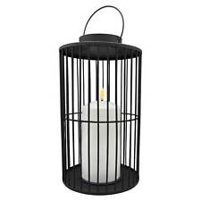 Laterne Metall schwarz matt