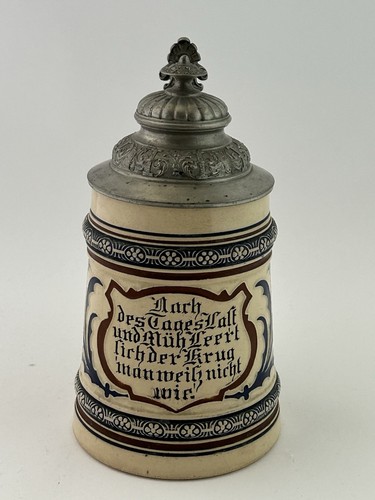 Alter bierkrug trinkspruch mit - alter,