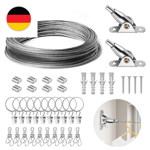 10m vorhang drahtseilsystem - 10m,