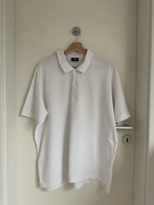 BOGNER Herren Polo Shirt 58 Weiß Kurzarm Kragen 100% Baumwolle 