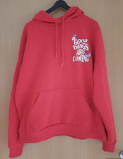 ? Damen Hoodie mit Kapuze in rot  Gr. M von New Yorker " GOOD THINGS ARE COMING