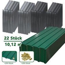 22 × Trapezblech Profilblech Metallblech  Dachblech Stahlblech Dach Platten